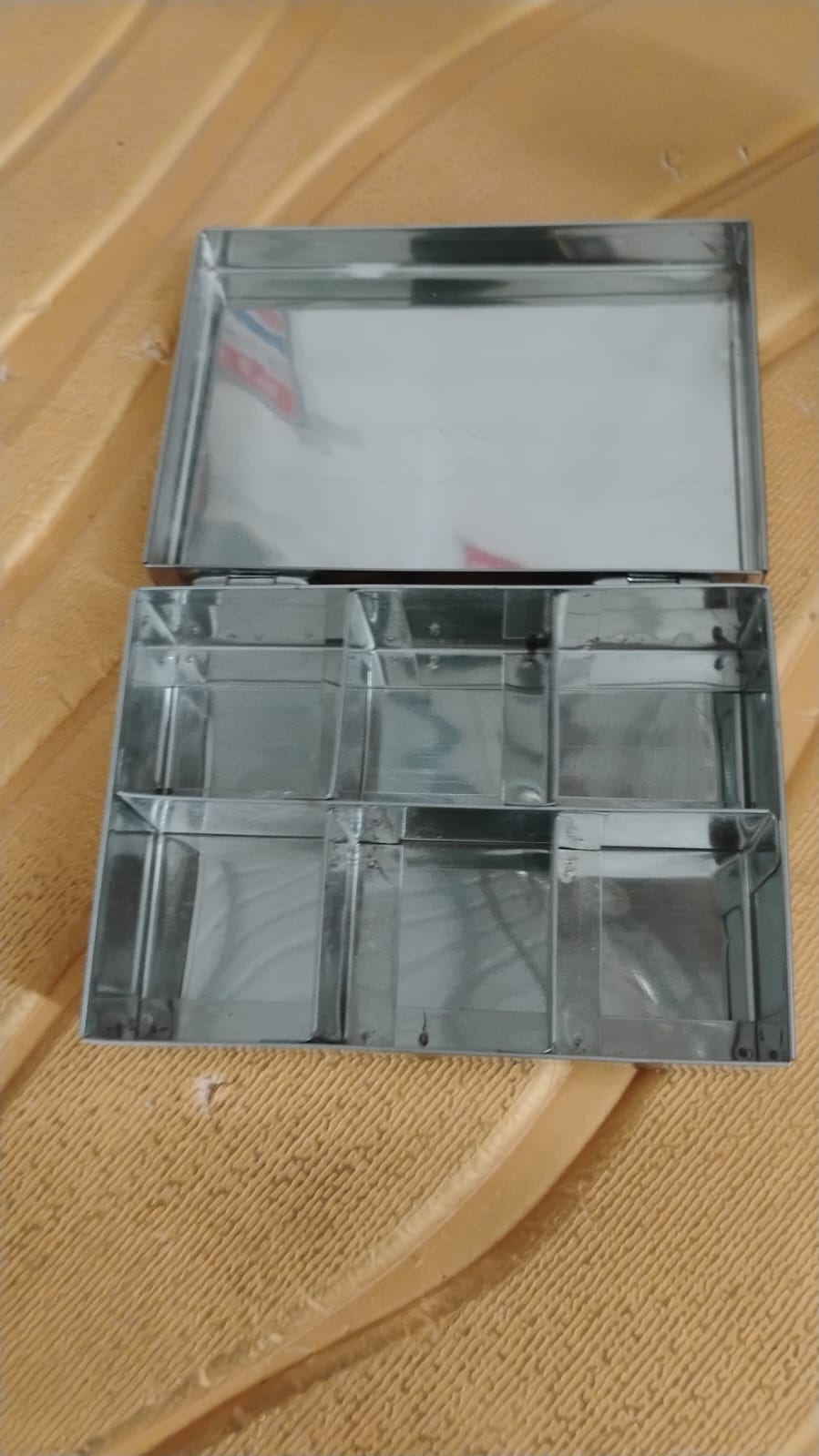 Multipurpose Premium Stainless Steel Jewelry Storage Organizer Box with 6 Compartments (1 Pc) Multipurpose Premium Stainless Steel Jewelry Storage Organizer Box with 6 Compartments (1 Pc)